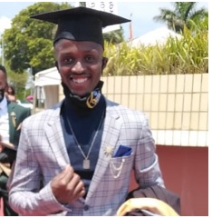 Graduation photograph indicating my qualification description 